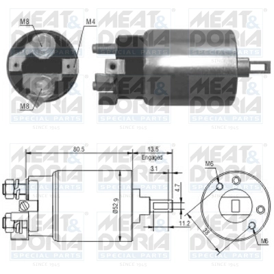 Solenoid Switch, starter